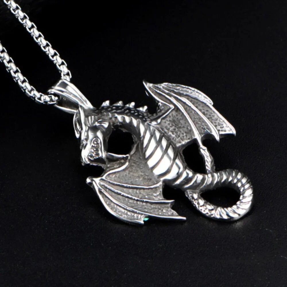 Fashion Flying Dragon Necklace for Men, BL55590014